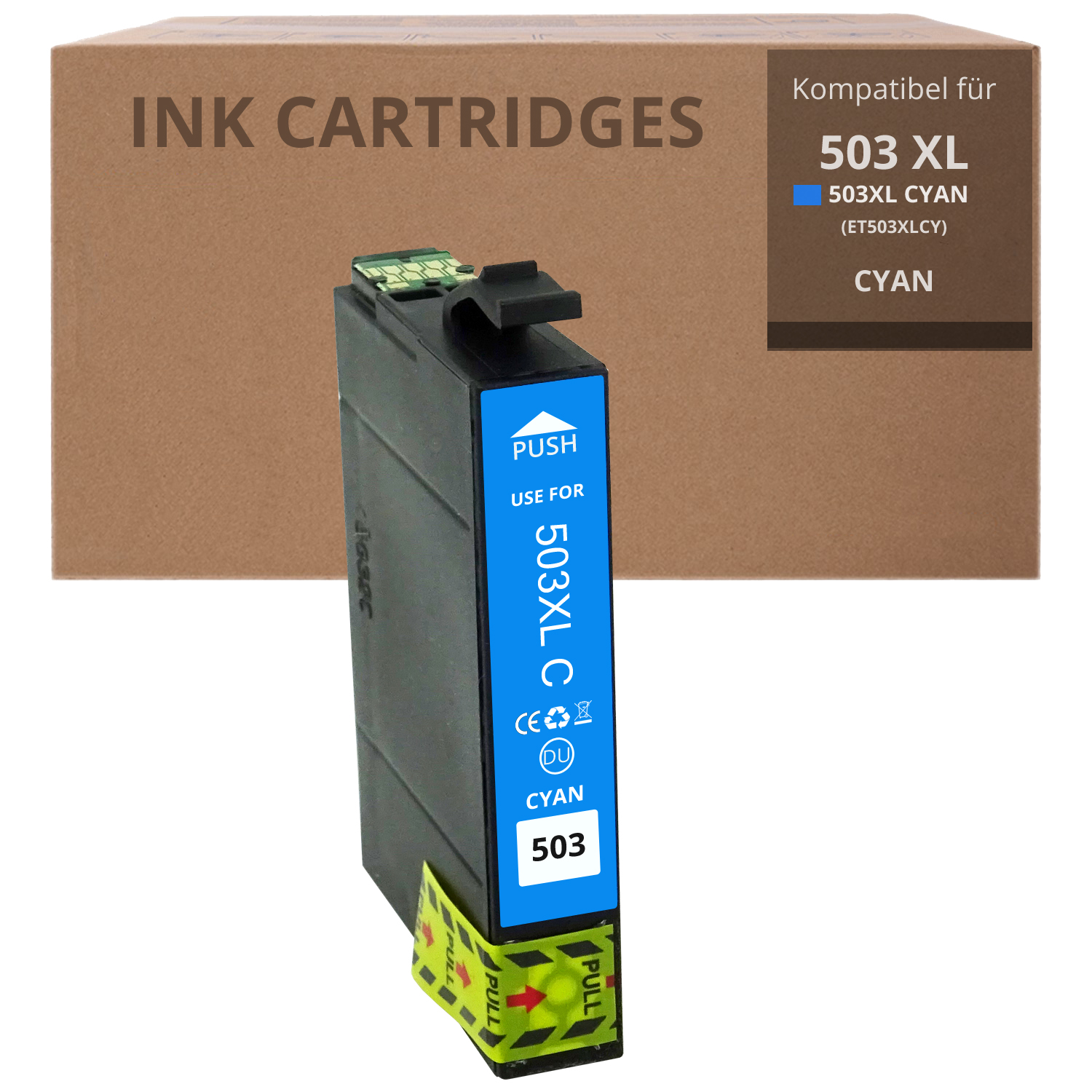 Alternativ zu Epson 503 XL Tintenpatrone Cyan T09R2