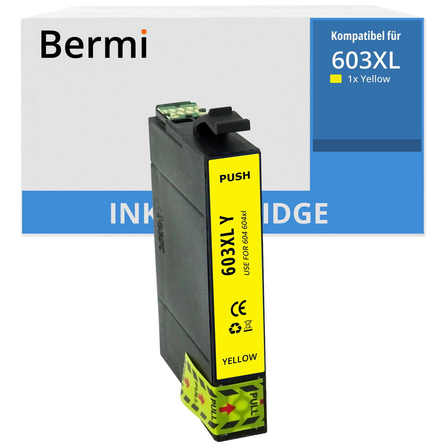 Alternativ zu Epson 603 XL Patrone Gelb mit Chip - Hohe Füllmenge