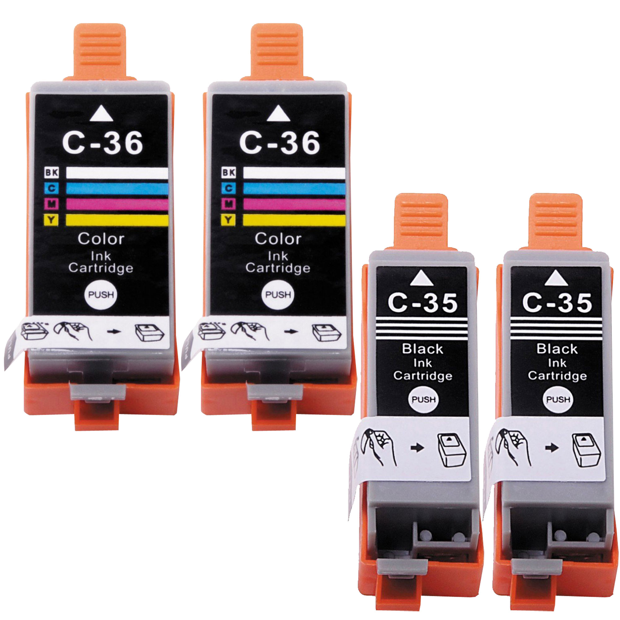 Alternativ zu Canon PGI 35 / CLI 36 Multipack