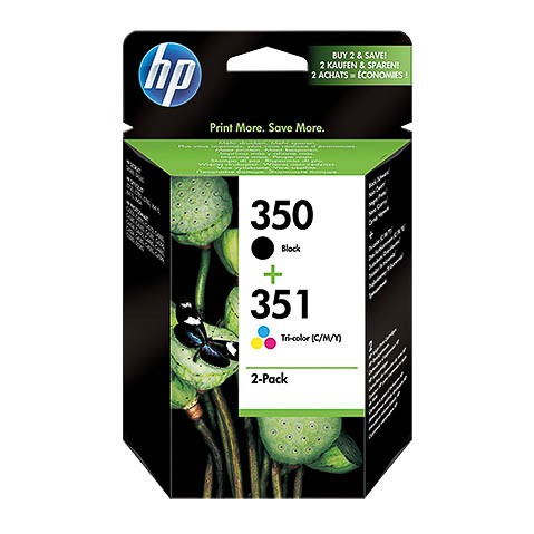 Original HP 350 / 351 Value Pack schwarz + farbig