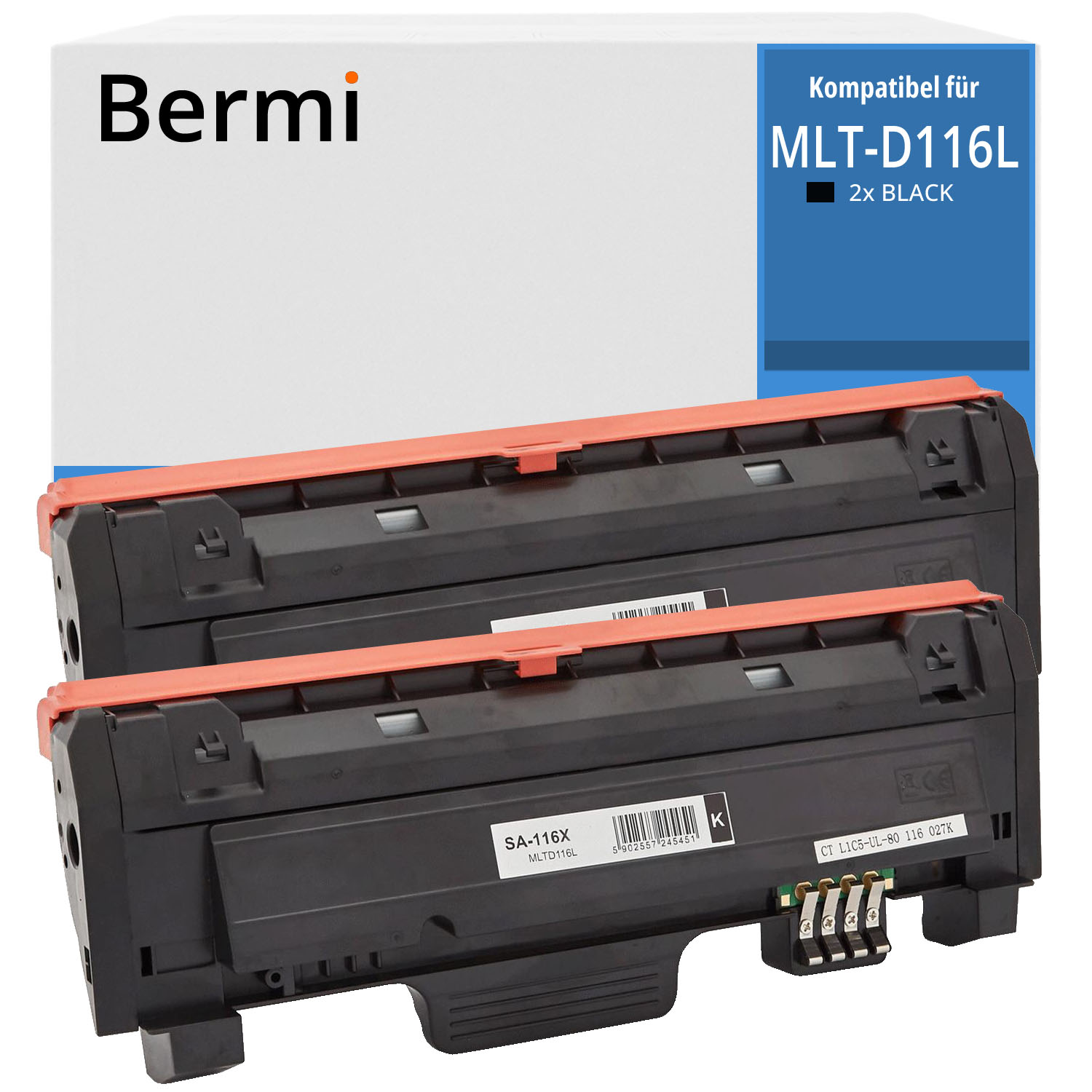Alternativ zu Samsung MLT D116L Toner 2x Schwarz 6.000 Seiten SU828A
