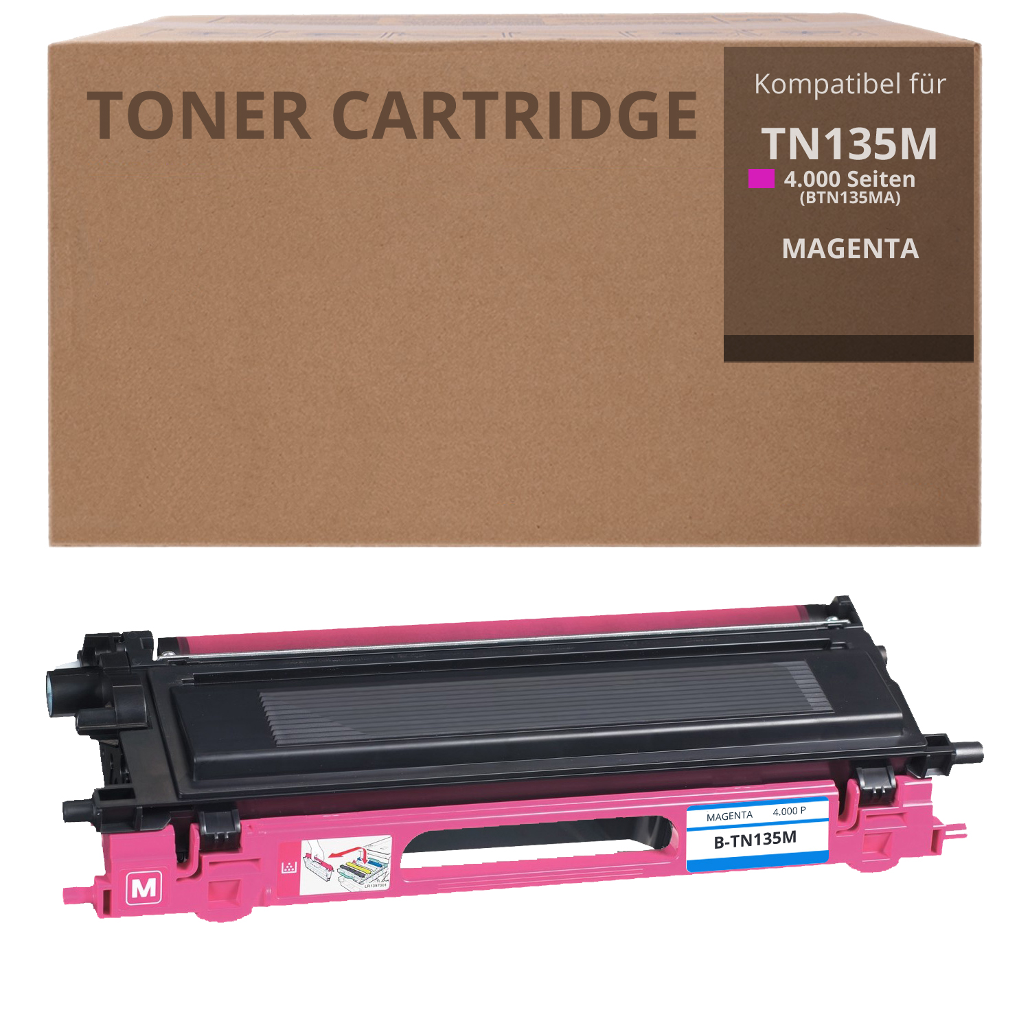 Alternativ zu Brother TN 135 M Toner Magenta 4.000 Seiten