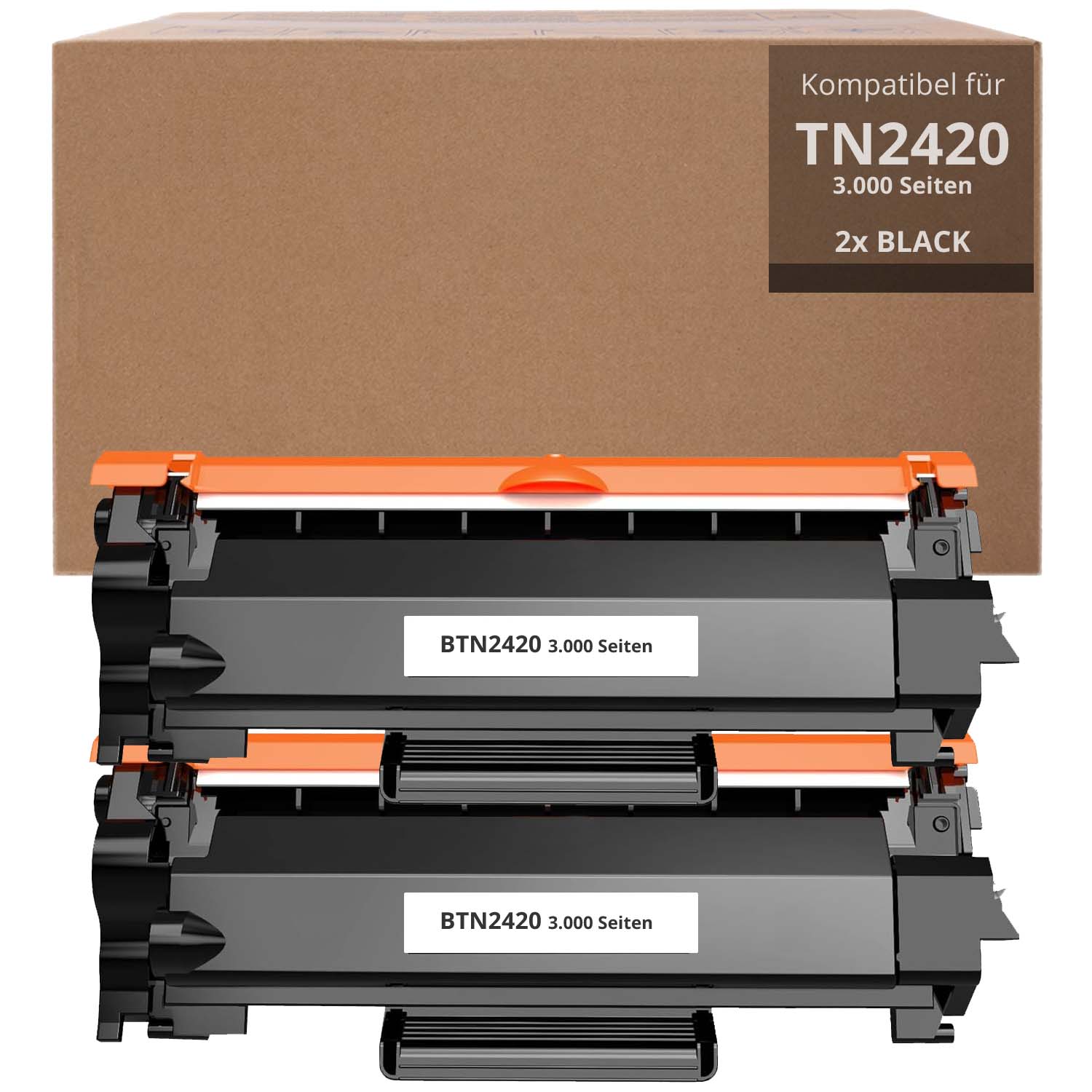 Alternativ zu Brother TN 2420 Toner 2x Schwarz 3.000 Seiten