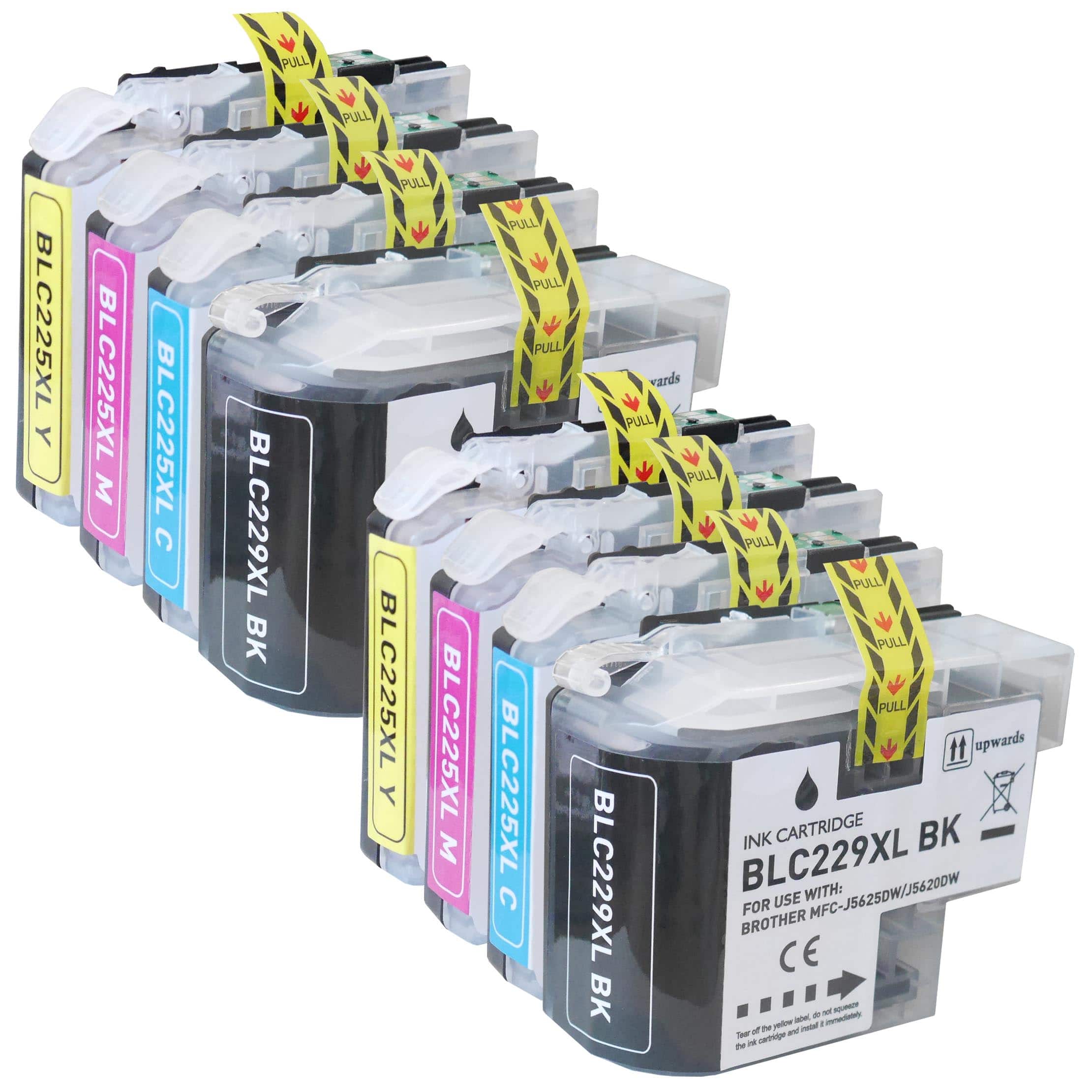 Alternativ zu Brother LC 229 XL Patronen 8er Set