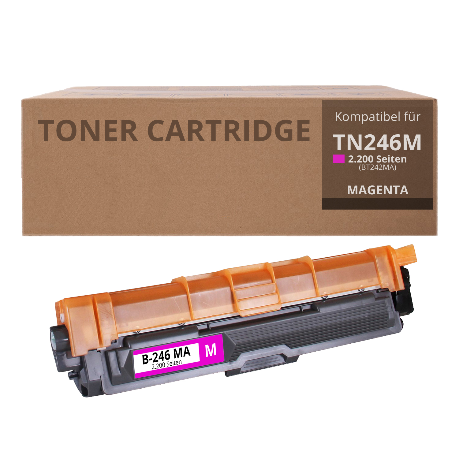 Alternativ zu Brother TN 246 M Toner Magenta 2.200 Seiten