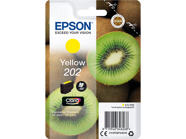 Original Epson 202 Patrone Gelb C13T02F44010
