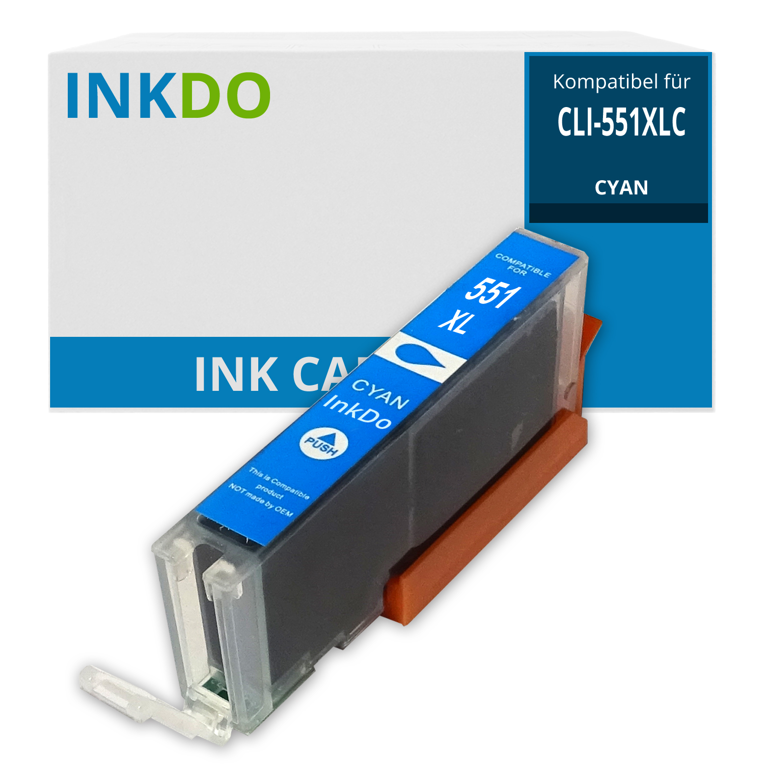 Alternativ zu Canon CLI 551 XL C Patrone Cyan 6444B001