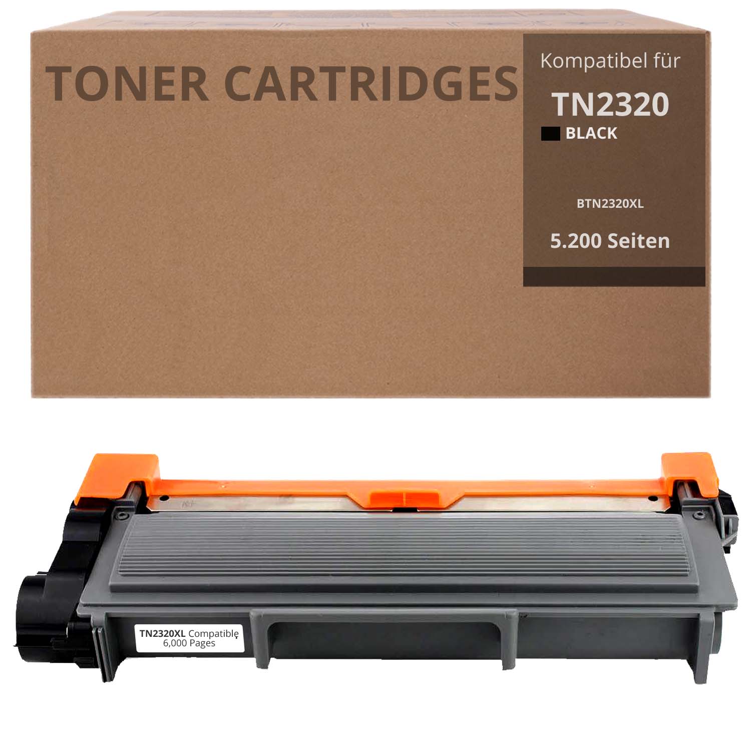 Alternativ zu Brother TN 2320 XL Toner Schwarz 5.200 Seiten