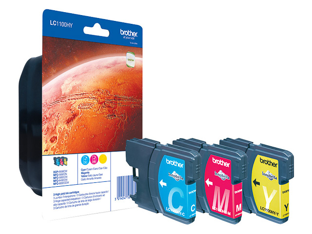 Original Brother LC 1100 HY Multipack CMY
