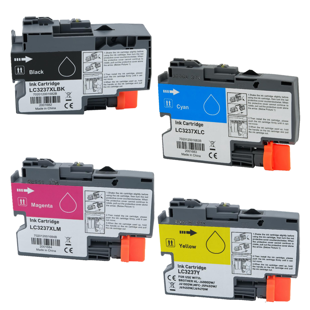 Alternativ zu Brother LC 3237 Multipack 4-farbig