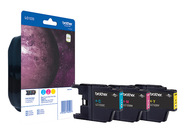 Original Brother LC 1220 Multipack CMY