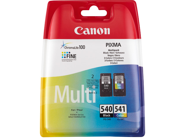Original Canon PG-540 / CL-541 Multipack Schwarz / Color