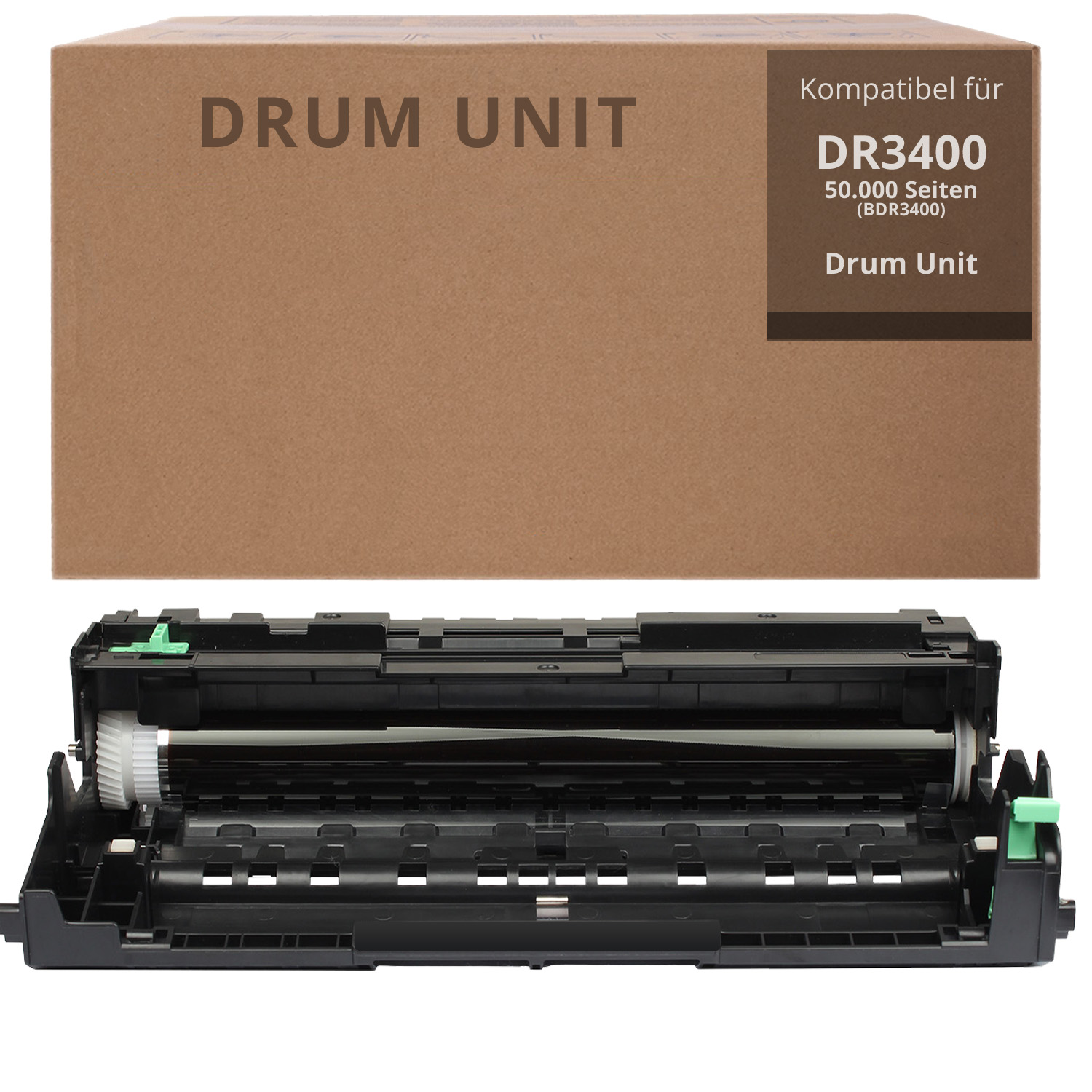 Alternativ zu Brother DR 3400 Trommel Einheit 50.000 Seiten