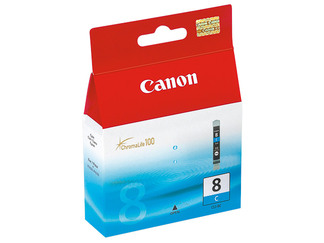 Original Canon CLI 8 C Patrone Cyan 0621B001