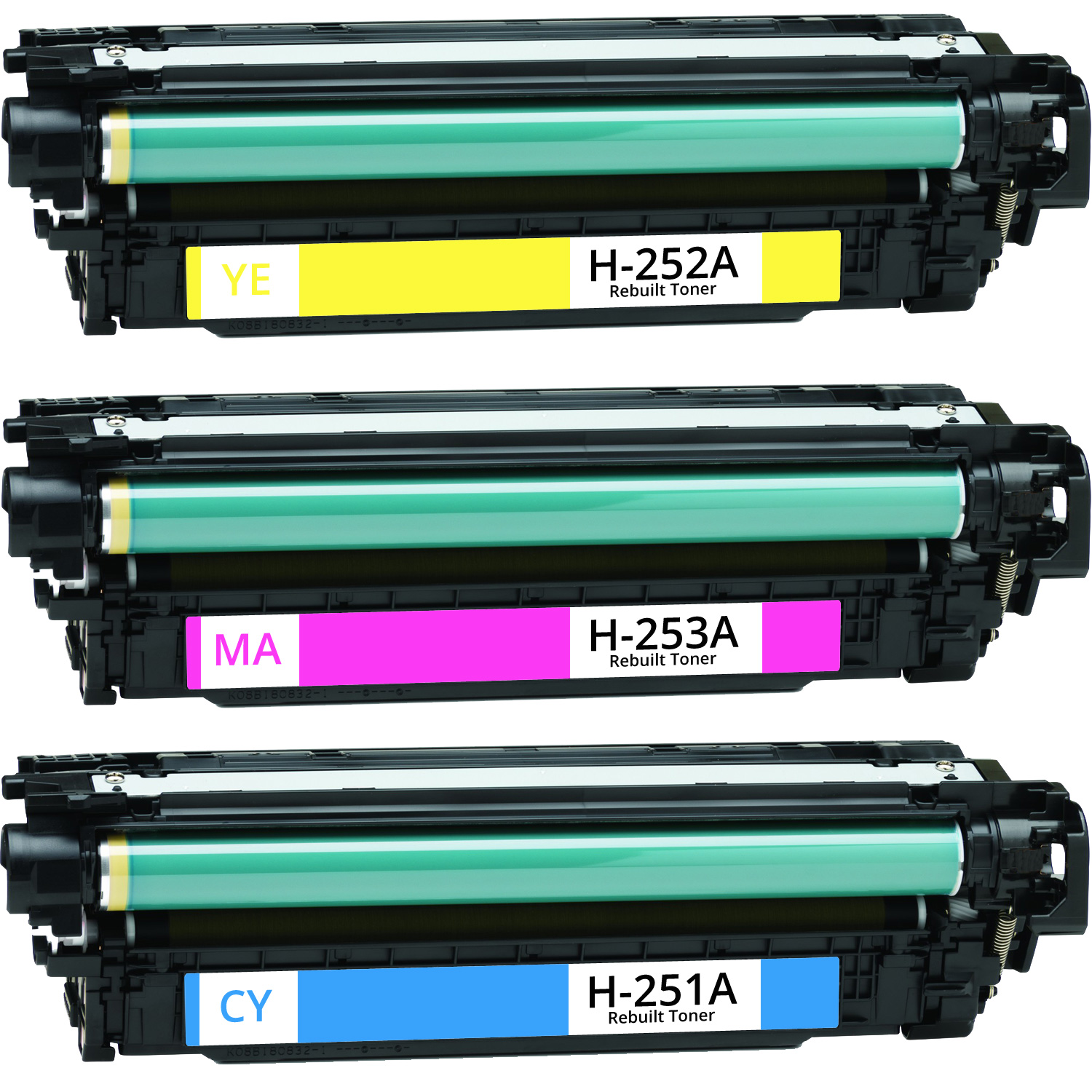 Alternativ zu HP 504A Toner  CE251A CE252A CE253A 21.000 Seiten