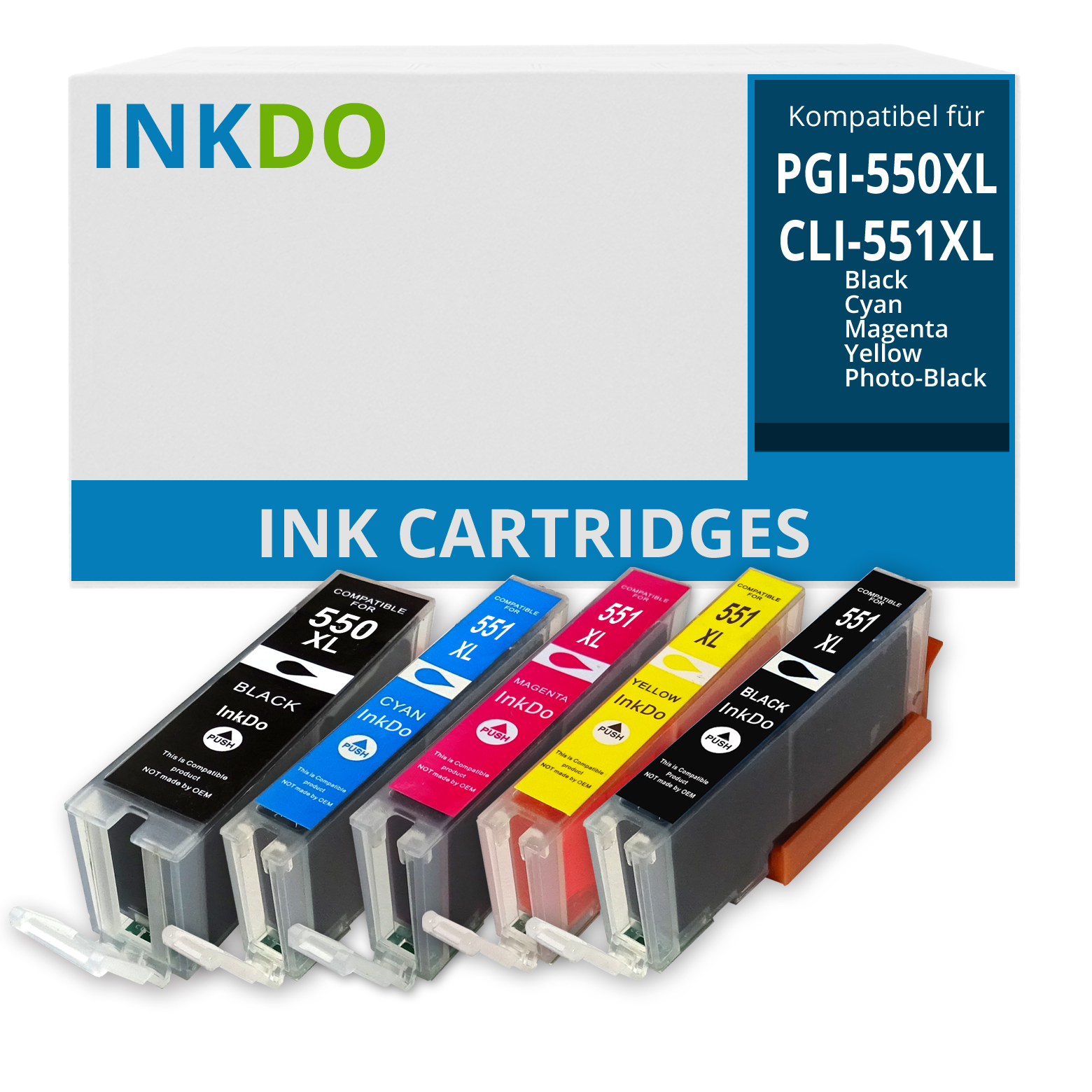 Alternativ zu Canon PGI 550 XL CLI 551 XL Multipack 6443B006