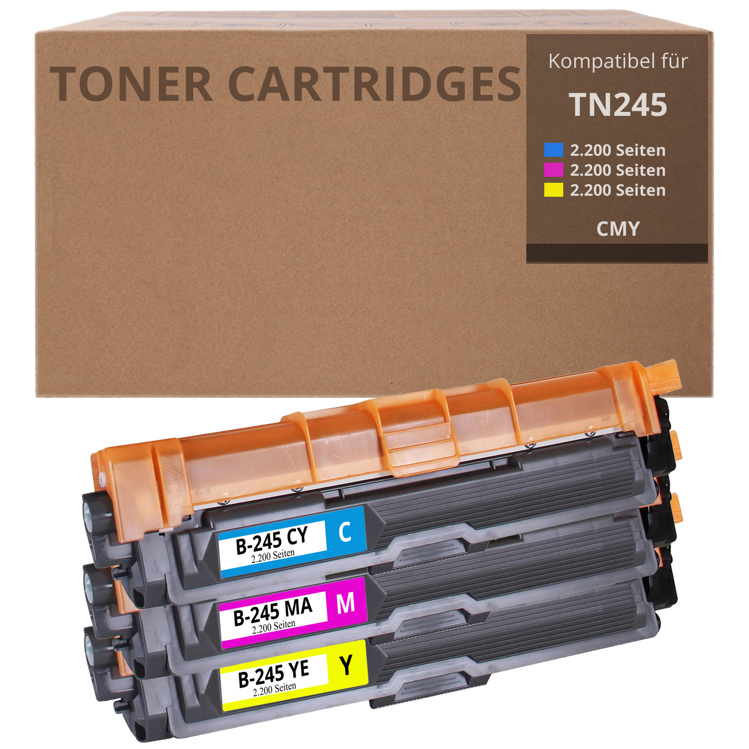 Alternativ zu Brother TN 245 Farbtoner Set 6.600 Seiten
