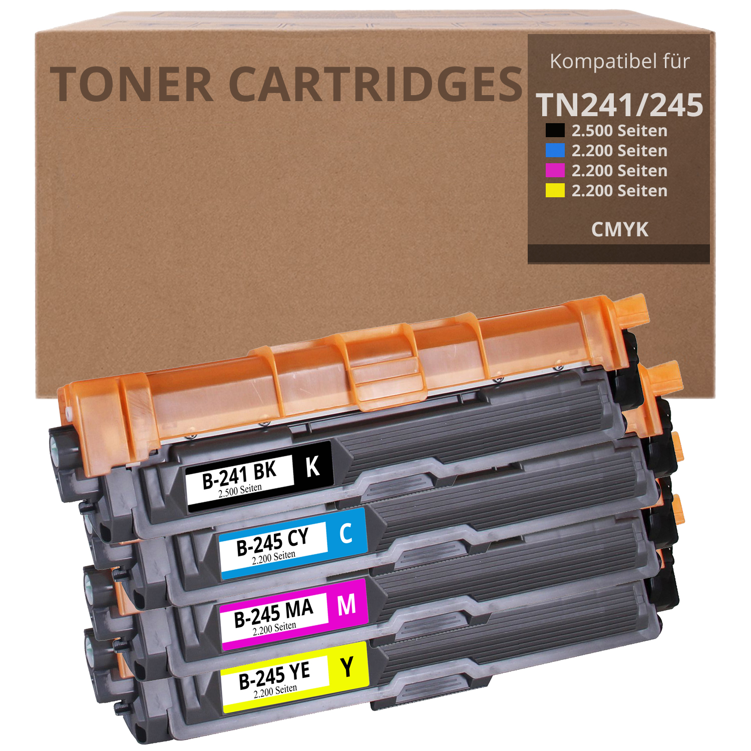 Alternativ zu Brother TN 241 / TN 245 Toner Set 9.100 Seiten