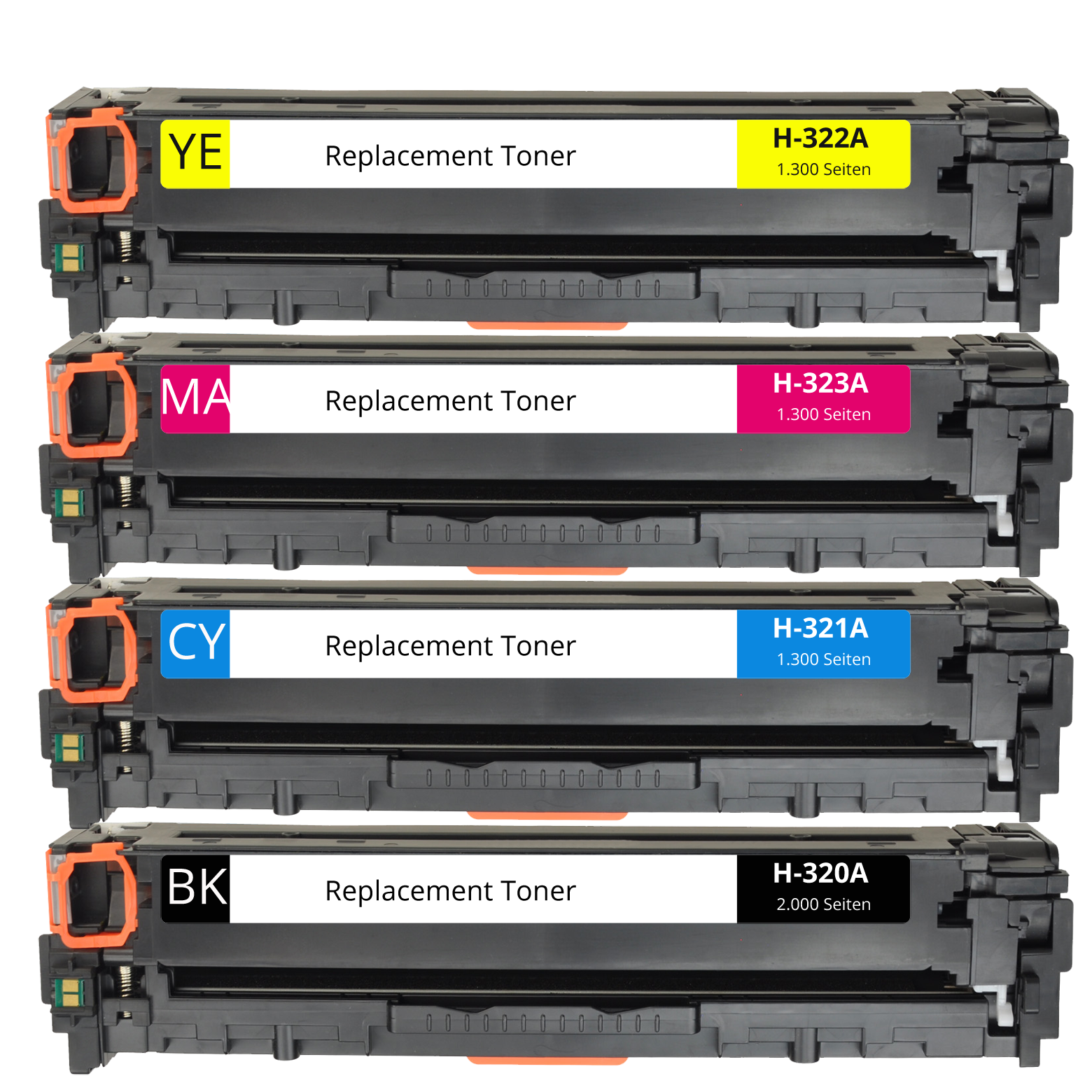 Alternativ zu HP 128A Toner Set BK CMY