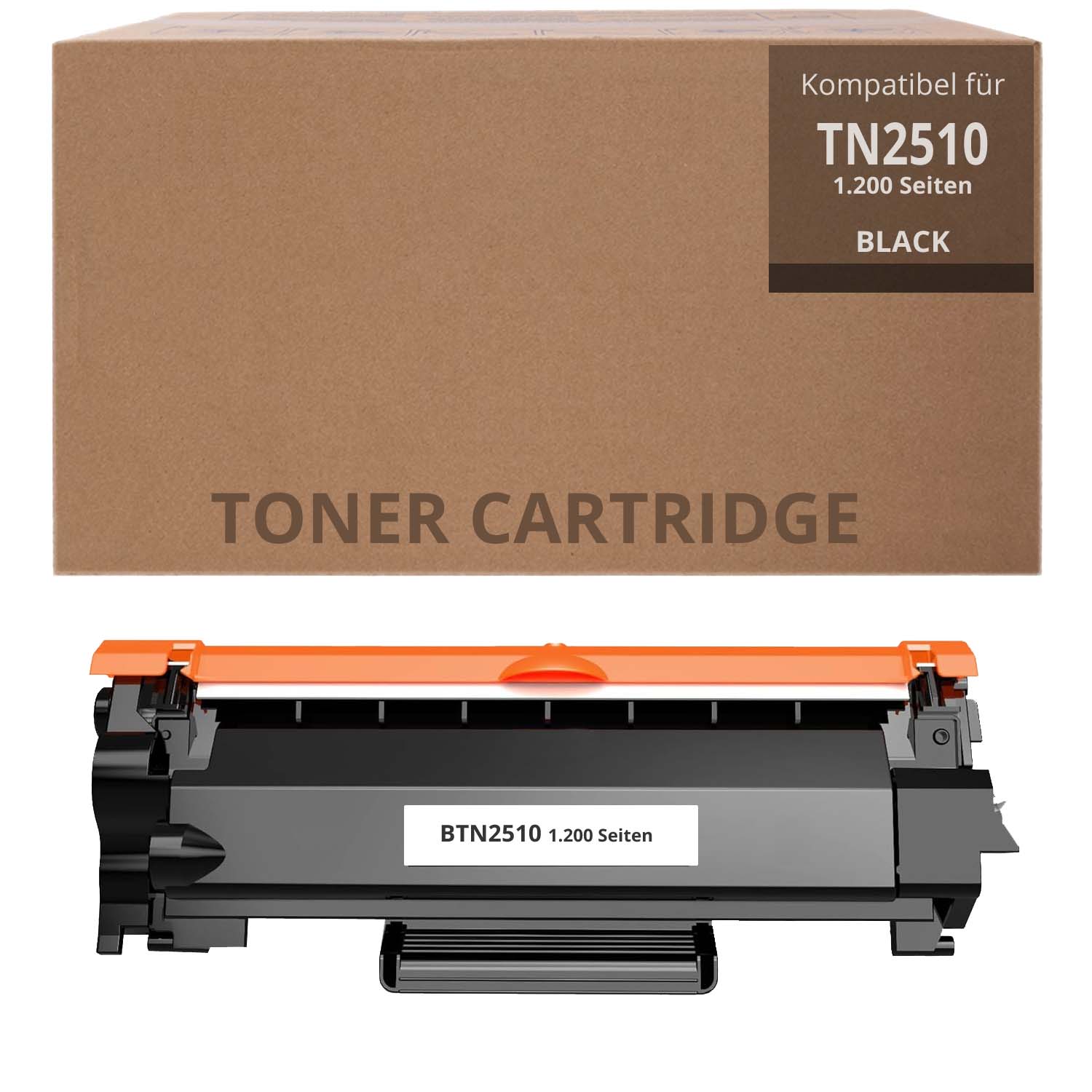 Alternativ zu Brother TN 2510 Toner Schwarz 1.200 Seiten