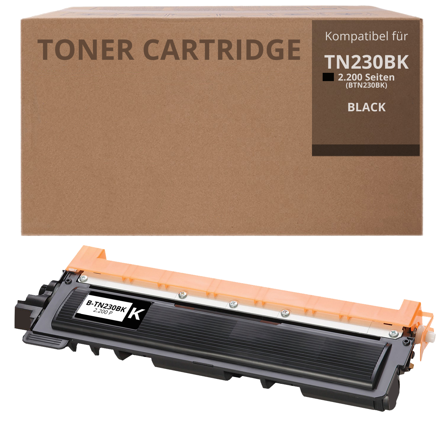 Alternativ zu Brother TN 230BK Toner Schwarz 2.200 Seiten