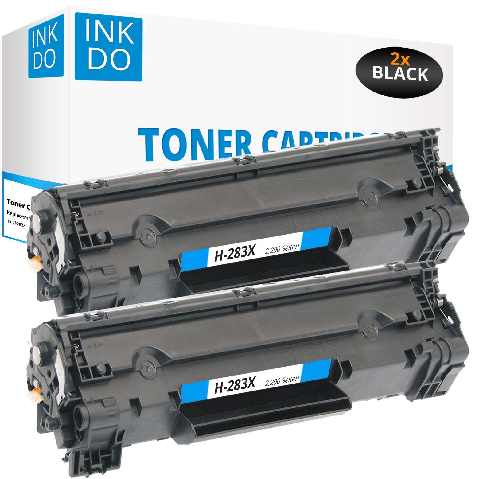 Alternativ zu HP 83X Toner Set 2x Schwarz 2.500 Seiten CF283XD