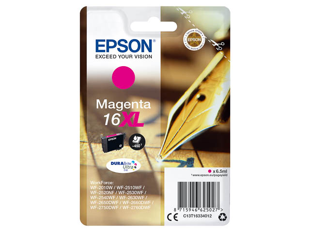 Original Epson 16XL Patrone Magenta C13T16334012