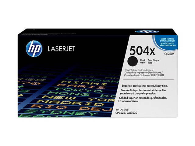 Original HP CE250X / 504X Toner Schwarz