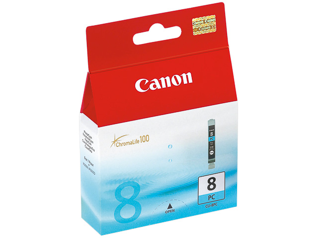 Original Canon CLI 8 PC Patrone Foto Cyan 0624B001