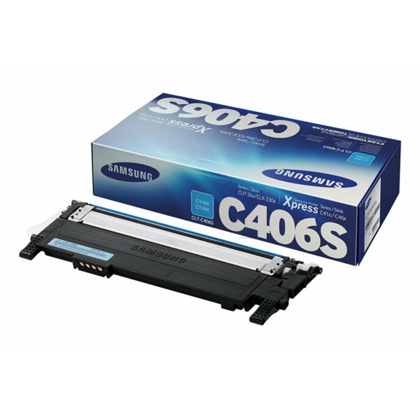 Original Samsung CLT-C406S Toner ST984A Cyan