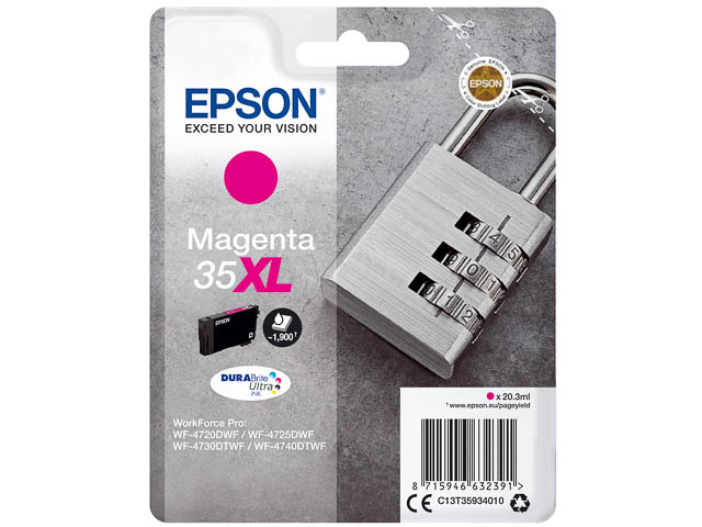 Original Epson 35XL Tintenpatrone Magenta T3593