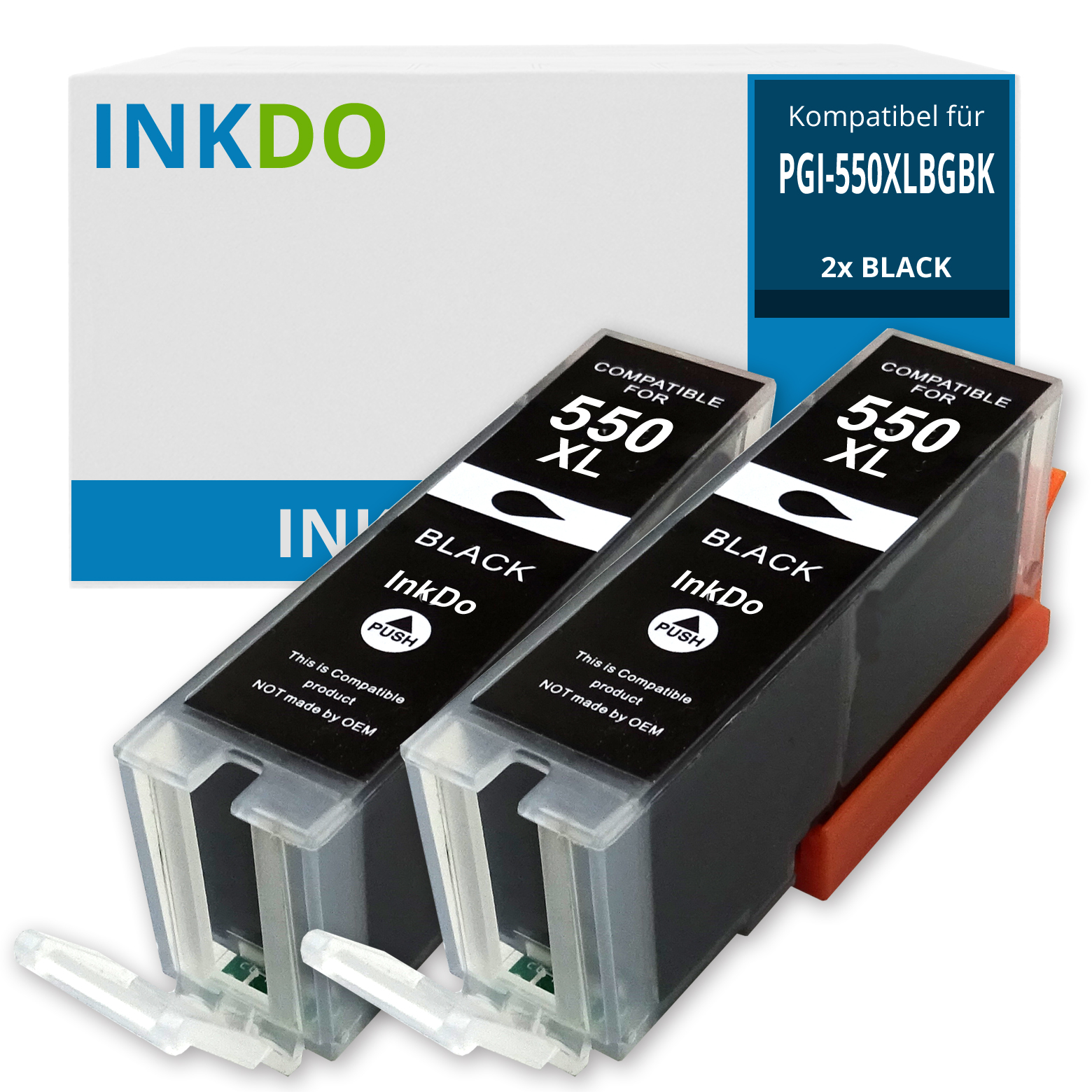 Alternativ zu Canon PGI 550 XL PGBK Doppelpack Schwarz 6431B001