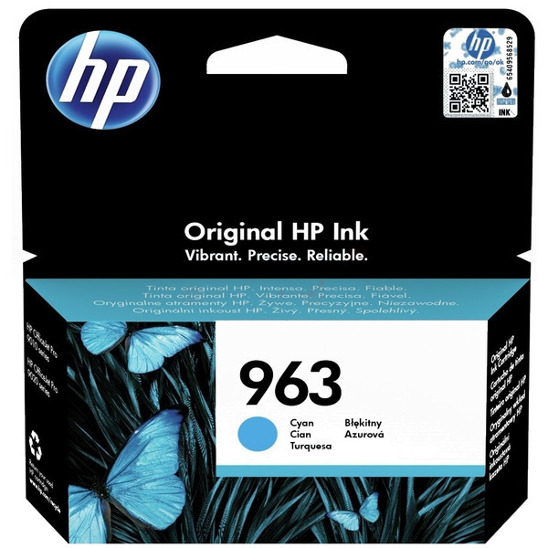 Original HP 963 Druckerpatronen Cyan 3JA23AE