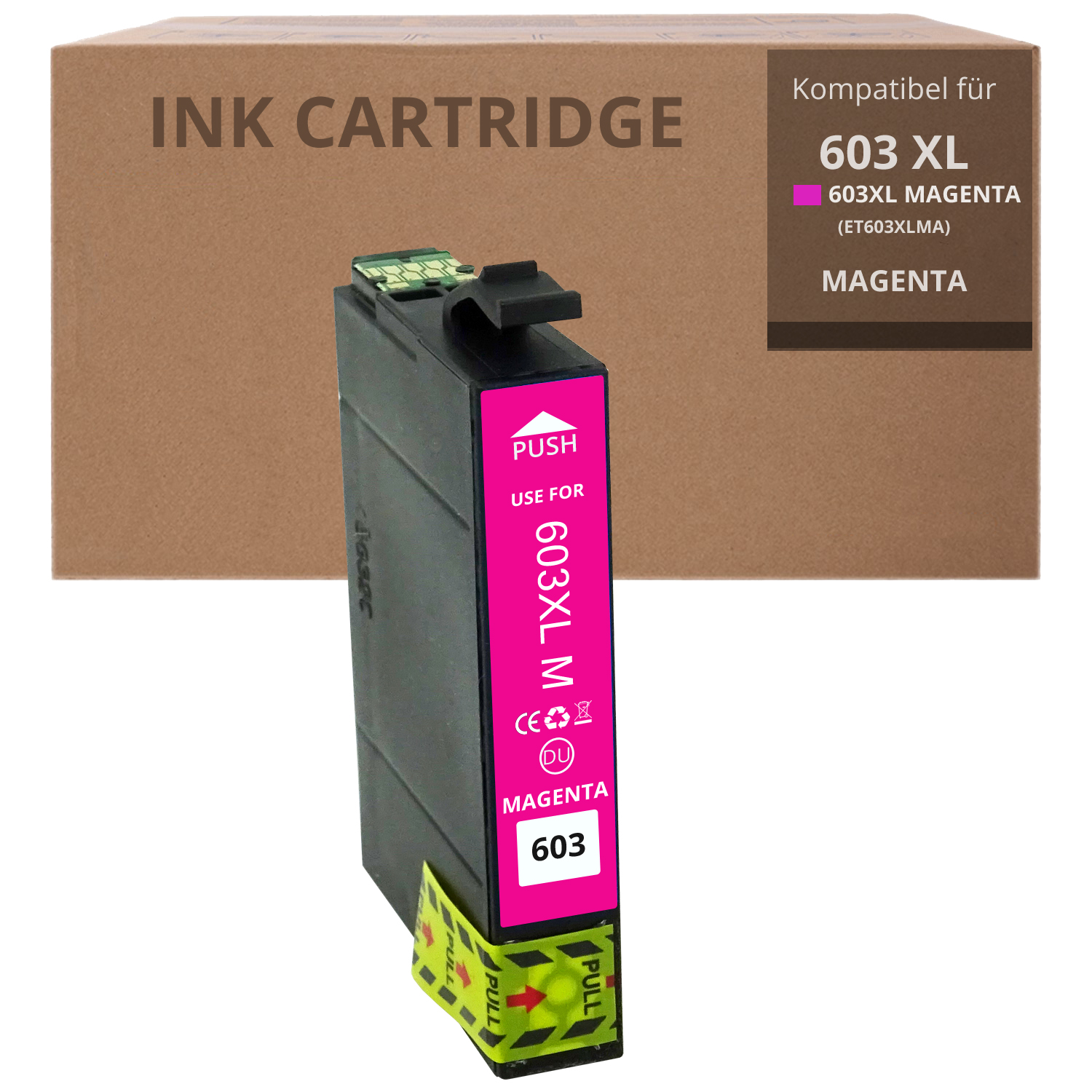 Alternativ zu Epson 603 XL Patrone Magenta mit Chip - Hohe Füllmenge