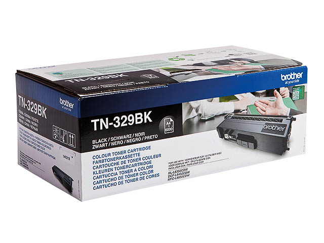 Original Brother TN 329 BK Toner Schwarz