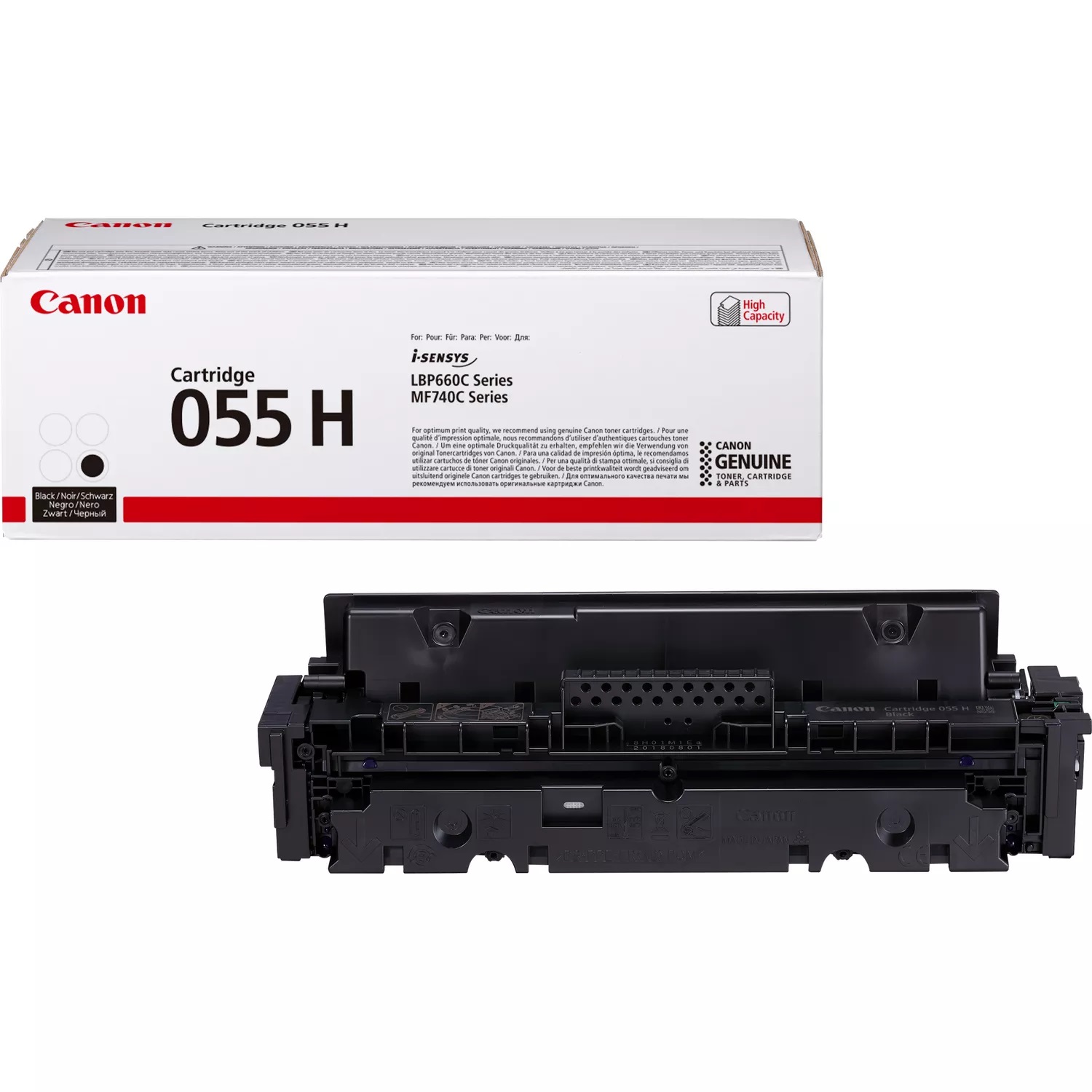 Original Canon 055 H Toner Schwarz 7.600 Seiten