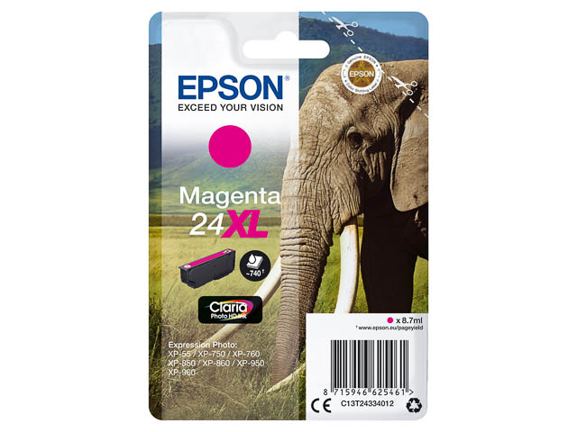 Original Epson 24XL Patrone Magenta C13T24334012