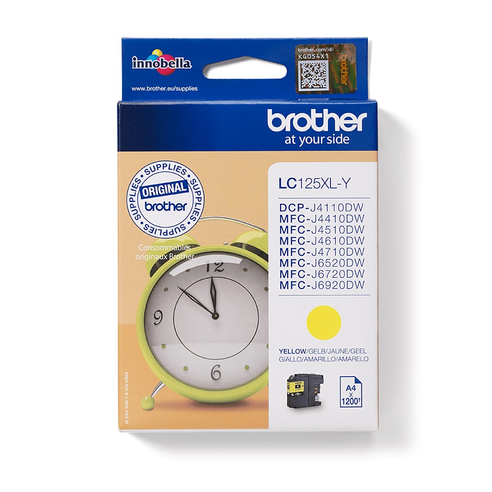 Original Brother LC 125 XL Y Patrone Gelb