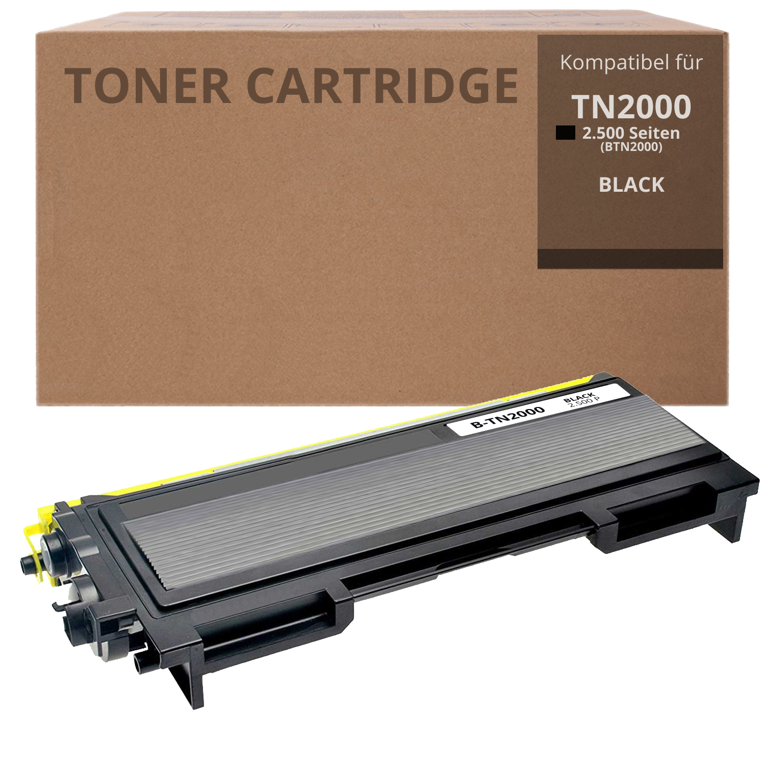 Alternativ zu Brother TN 2000 Toner Schwarz 2.500 Seiten