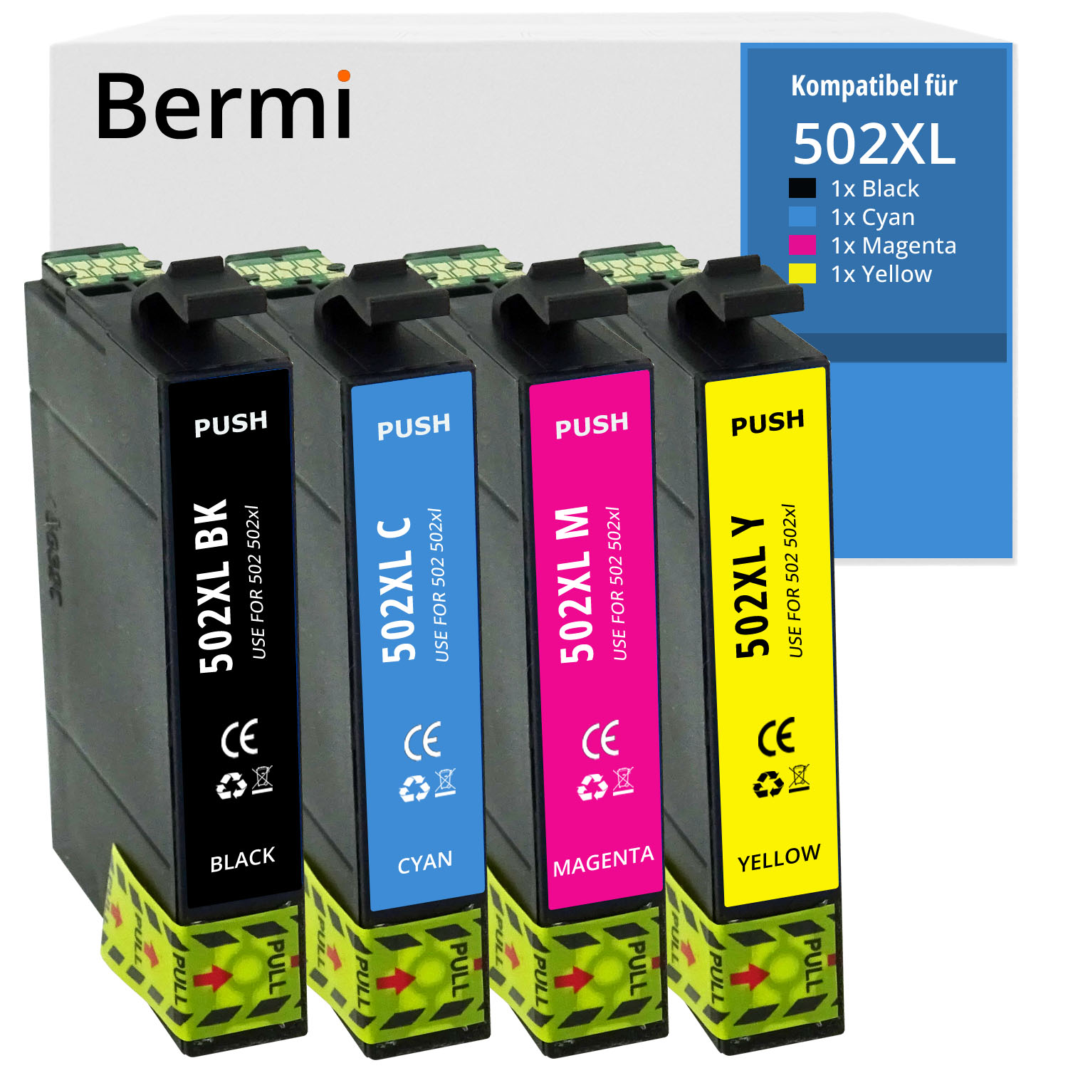 Alternativ zu Epson 502 XL Multipack 4-farbig - Hohe Füllmenge
