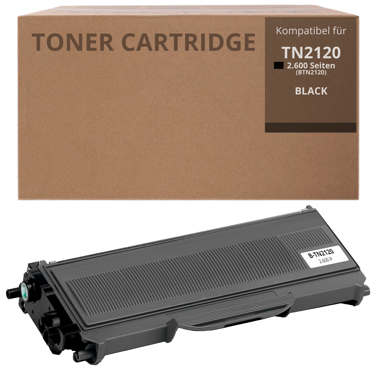 Alternativ zu Brother TN 2120 Toner Schwarz 2.600 Seiten