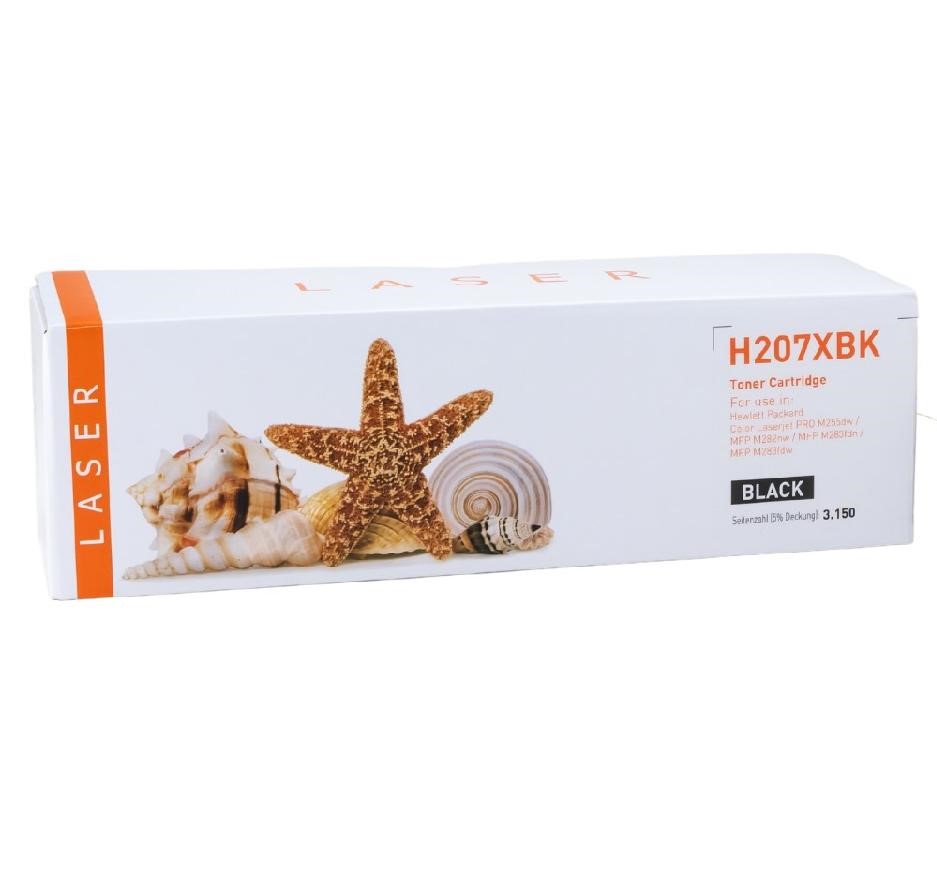 Alternativ zu HP 207X / W2210X Toner Schwarz mit Chip