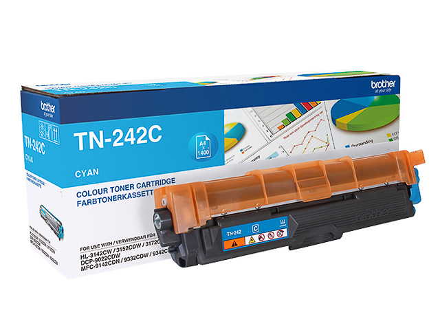 Original Brother TN 242 C Toner Cyan