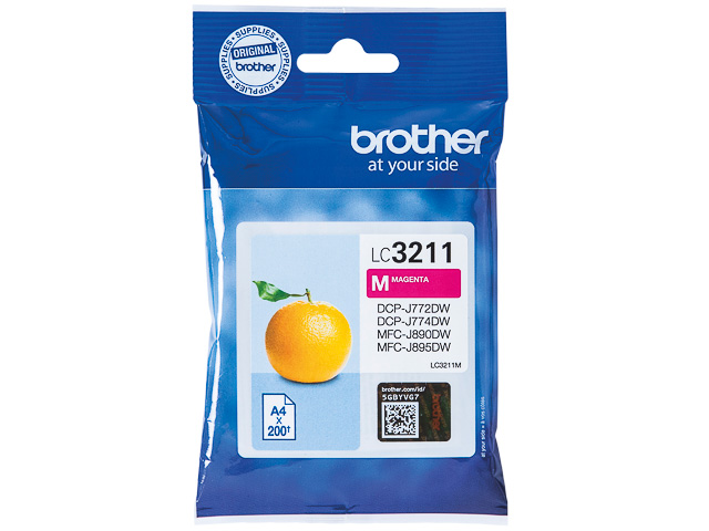 Original Brother LC 3211 Druckerpatrone Magenta
