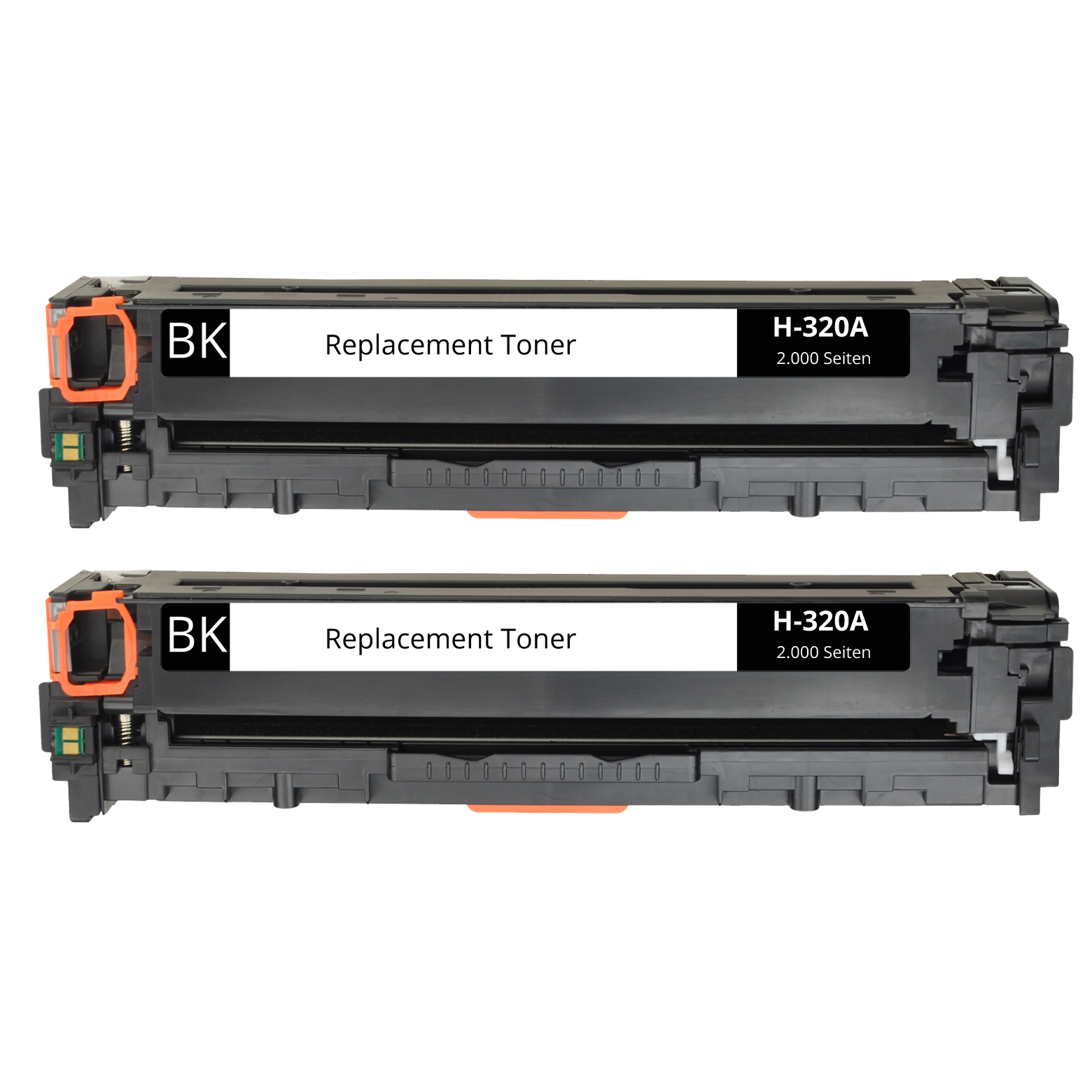 Alternativ zu HP CE320AD / 128A Doppelpack Schwarz 2x 2.000 Seiten