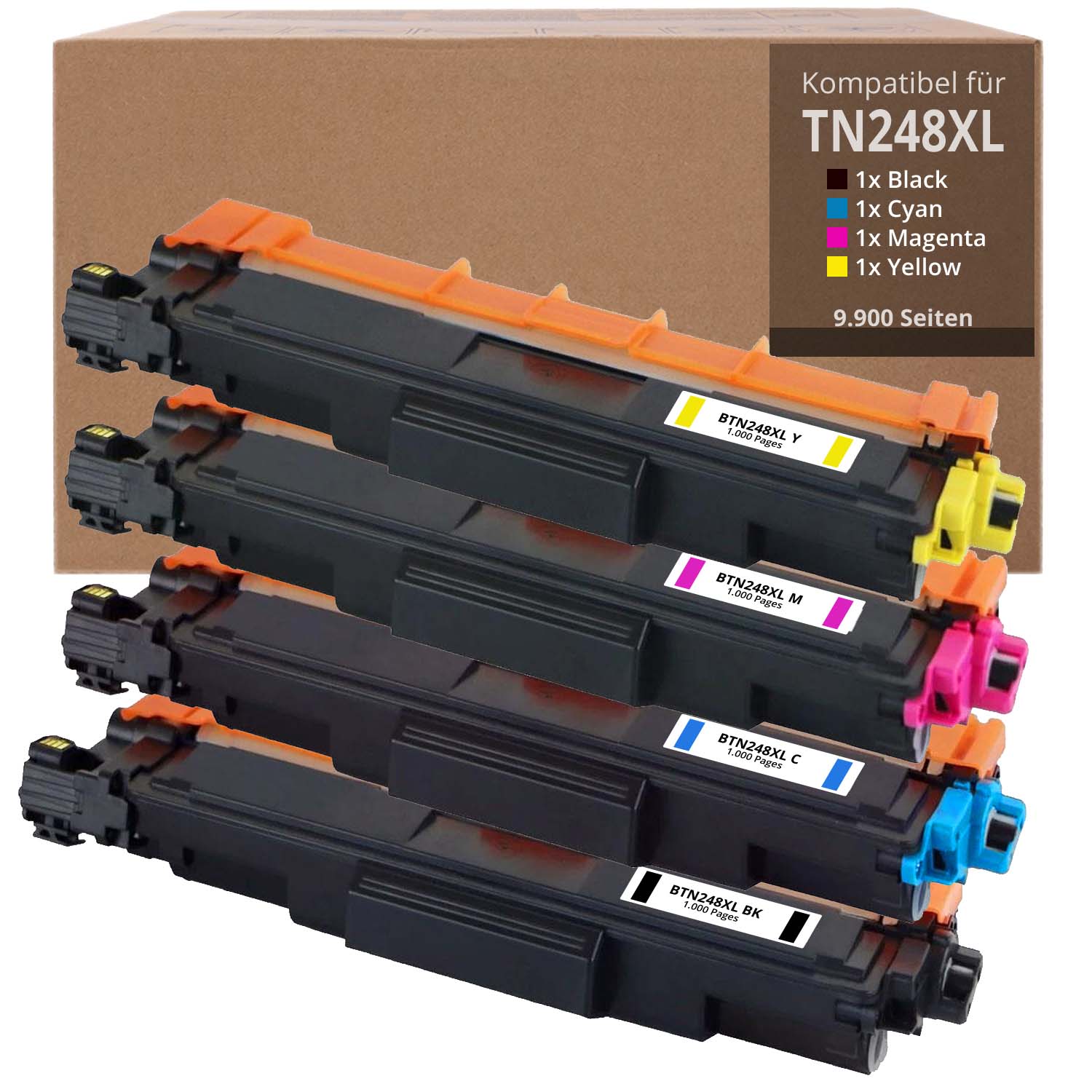 Alternativ zu Brother TN 248XL Multipack 4-farbig BK CMY