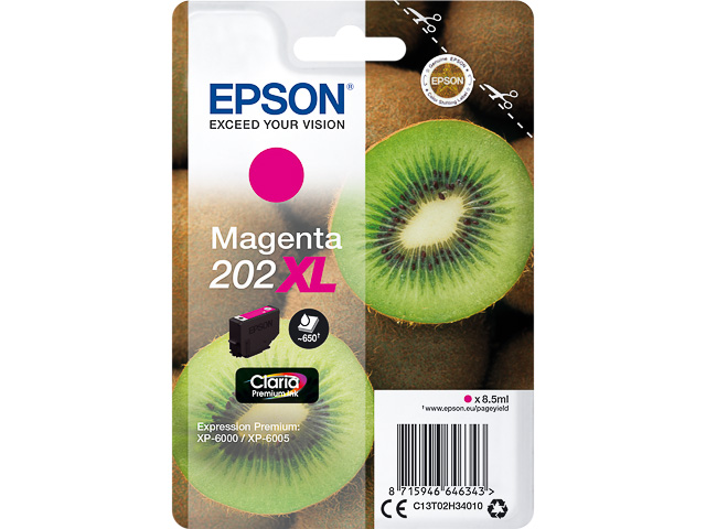 Original Epson 202XL Patrone Magenta C13T02H34010