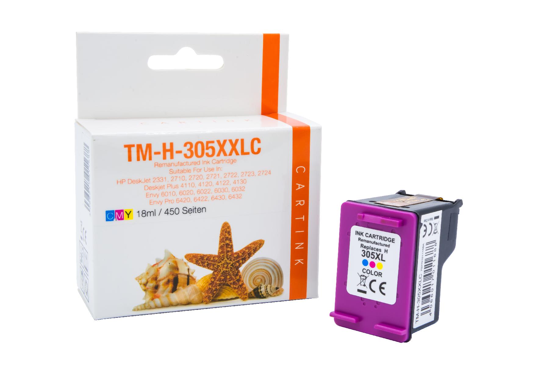 Alternativ zu HP 305 XL / 3YM63AE  Druckerpatrone Color 450 Seiten