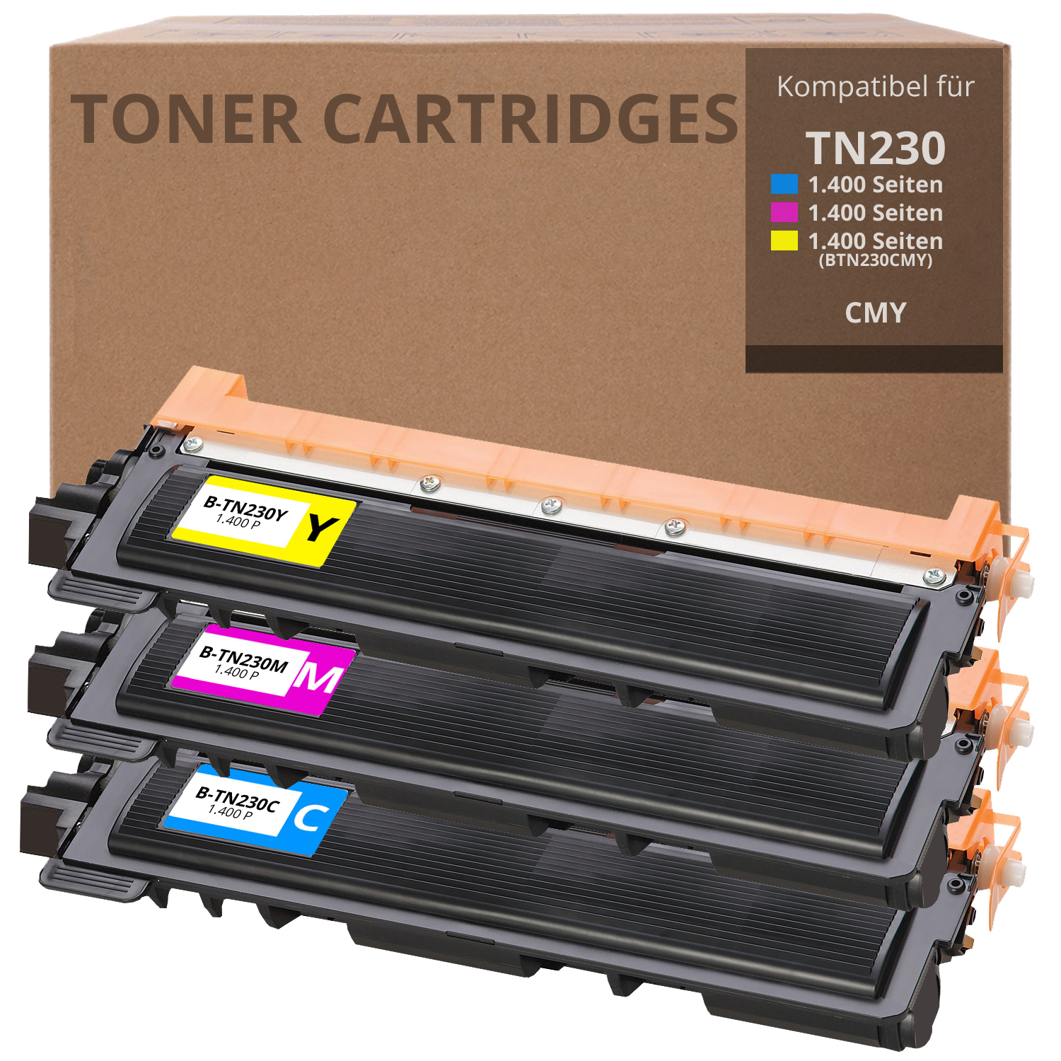 Alternativ zu Brother TN-230 Toner Set CMY 3x 1.400 Seiten