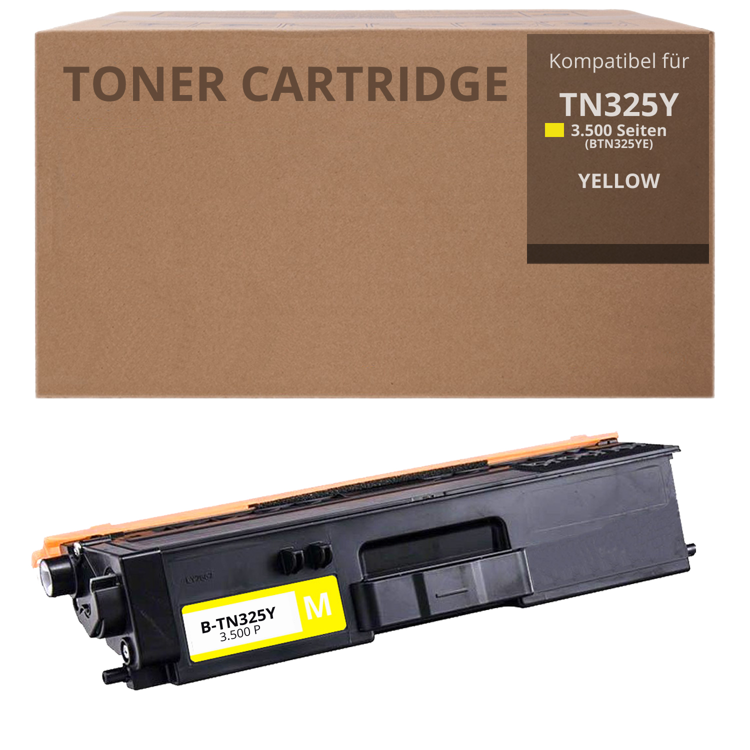 Alternativ zu Brother TN 325 Y Toner Gelb 3.500 Seiten